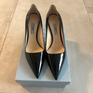 Prada Patent Black Leather Pumps Women's NWT